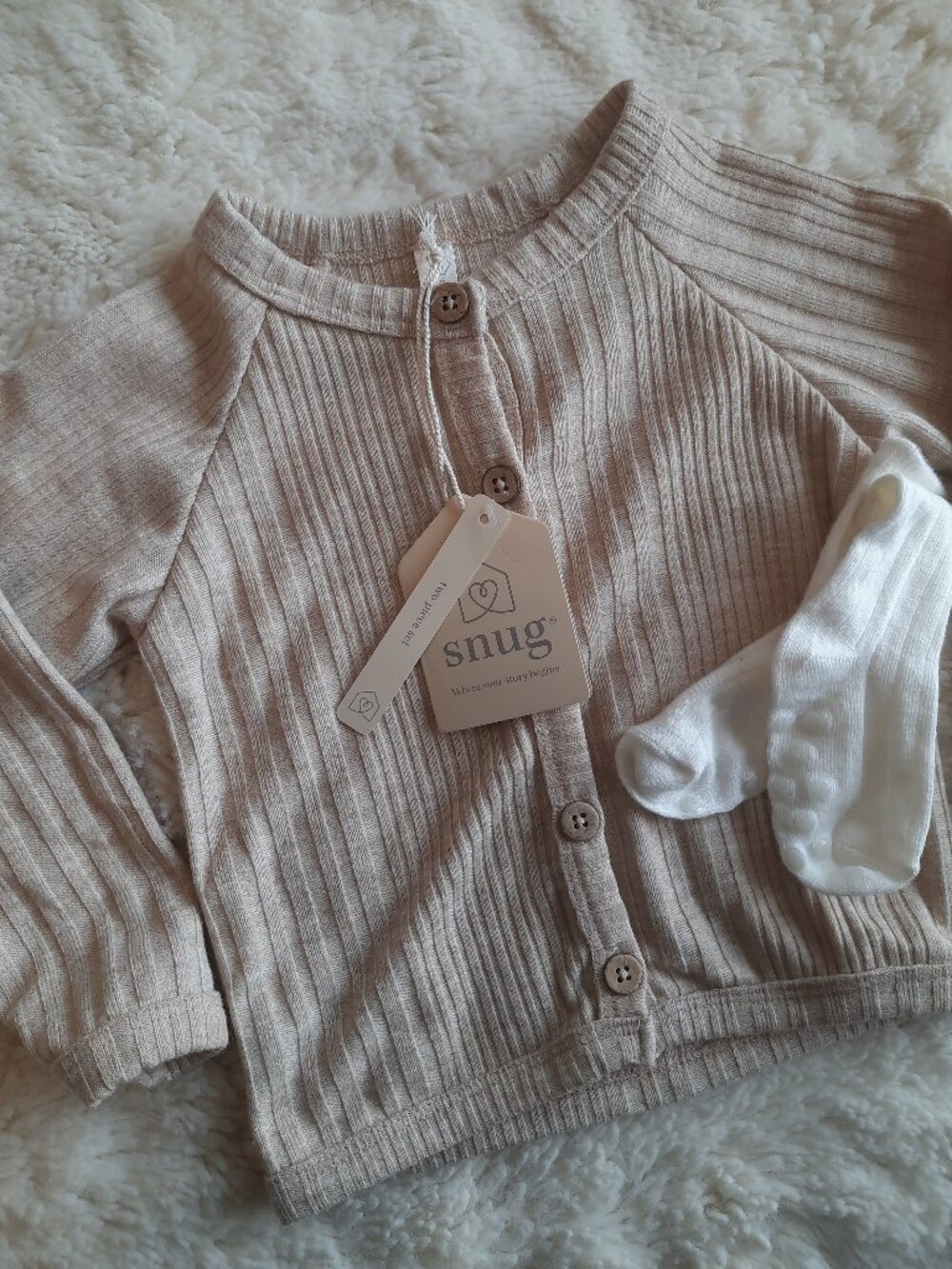 Snug Long Sleeve Shirt with White Socks